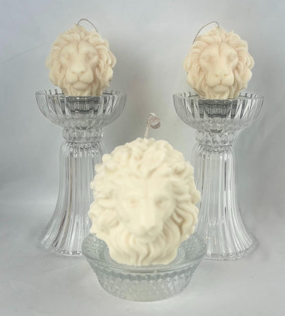 Lion Head Sculptural Candle