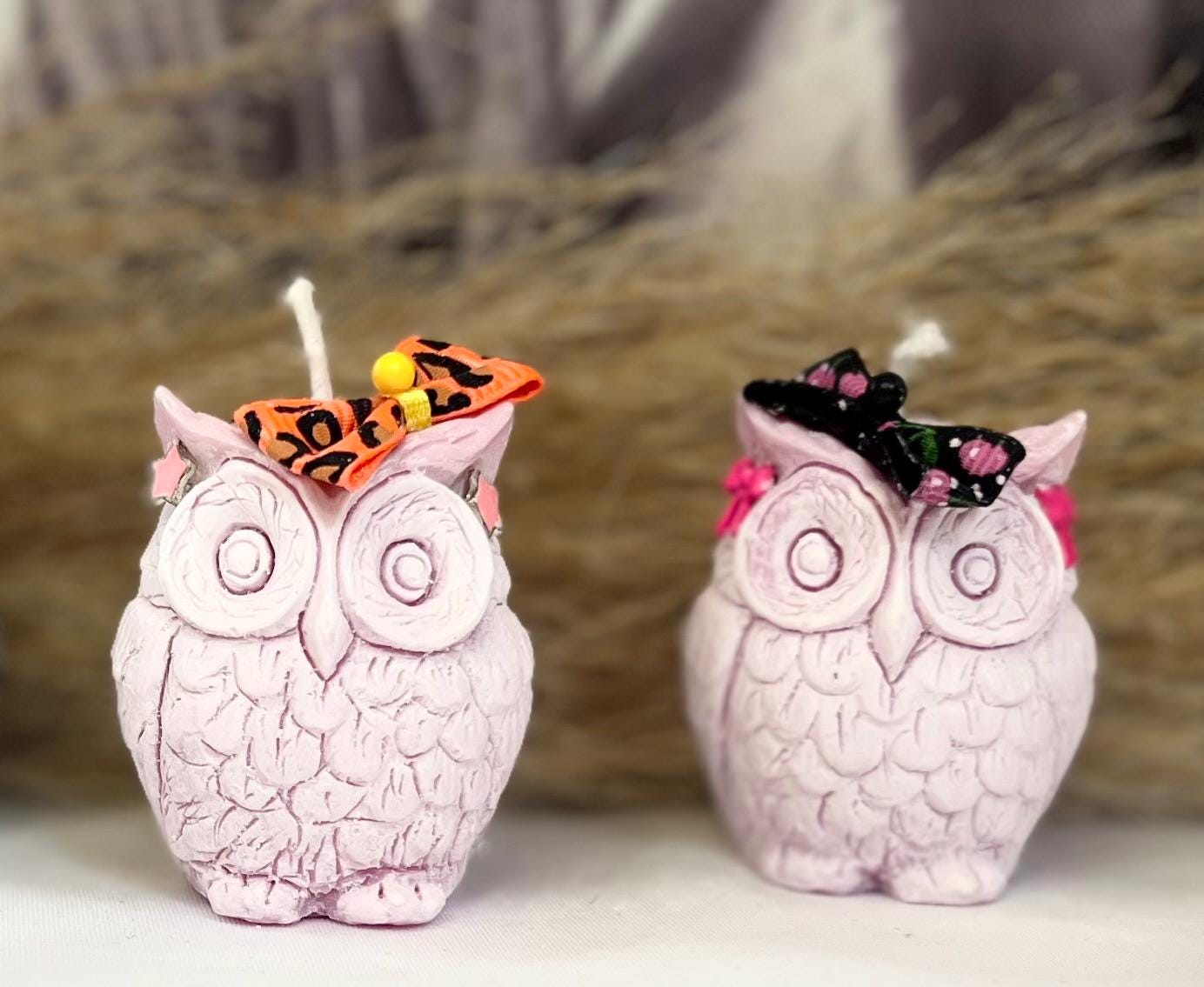Fancy Mini Owl Candles
