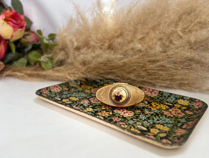 NEW INVENTORY Unique Retro Vintaged Lip Balm Mirror Ring