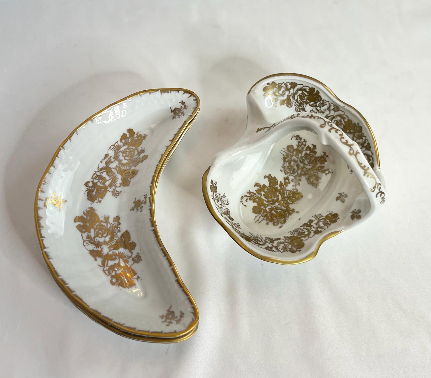 French Hand Painted Porcelain Dishes