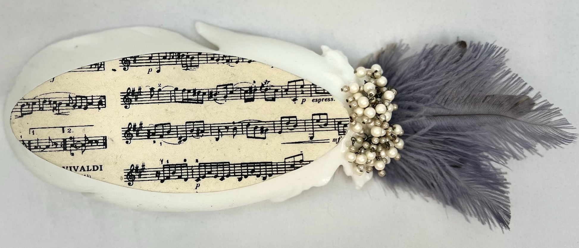 Embellished Vintage Jeweled Peacock Trinket Dish