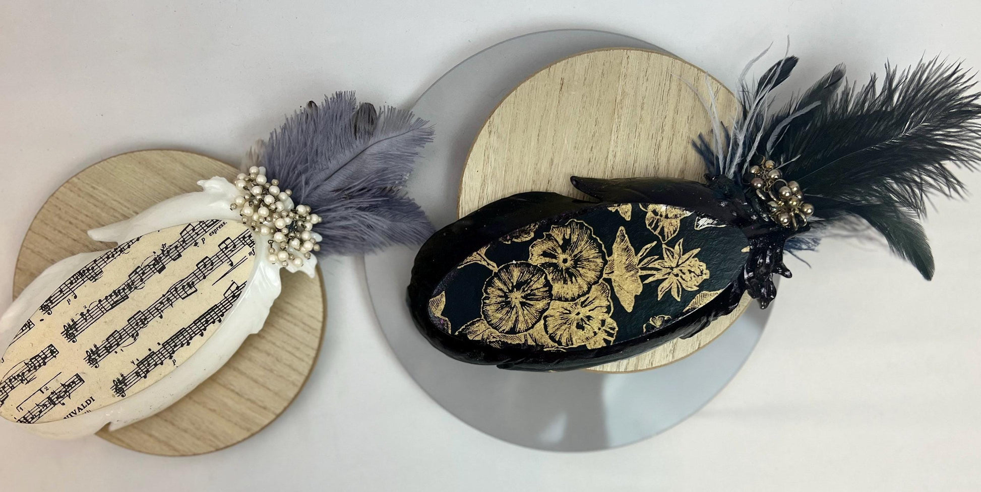 Embellished Vintage Jeweled Peacock Trinket Dish