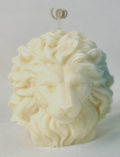Lion Head & Lion Figurine Sculpture Candles