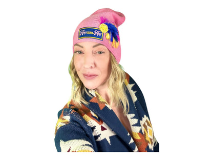 NEW Style Statement “HEY Girl HEY” Patchwork Jeweled Designer Winter Hat