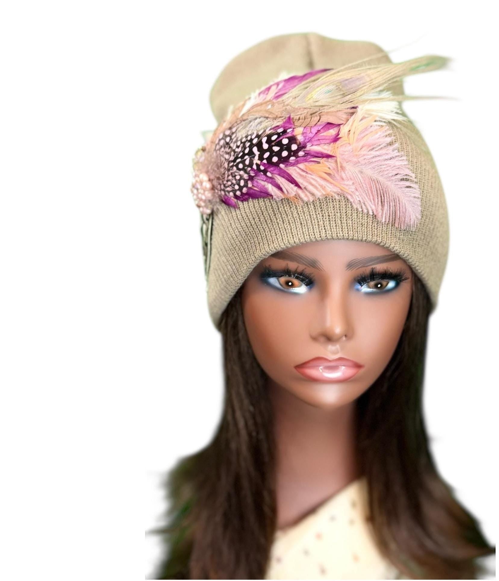 NEW Style Statement “Love Like JESUS” Patchwork Jeweled Designer Winter Hat