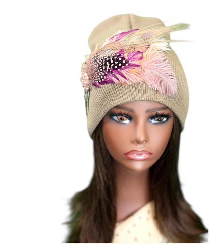 NEW Style Statement “Love Like JESUS” Patchwork Jeweled Designer Winter Hat
