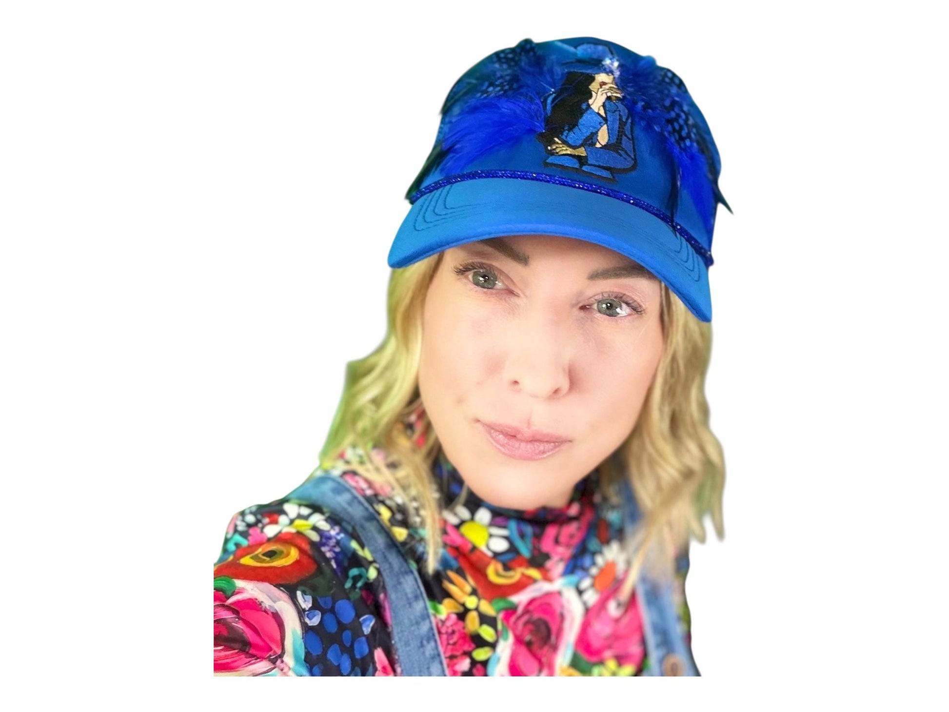 NEW Style Statement “Cigar Woman” Patchwork Jeweled Fashionable Avant-Garde Turcker Hat