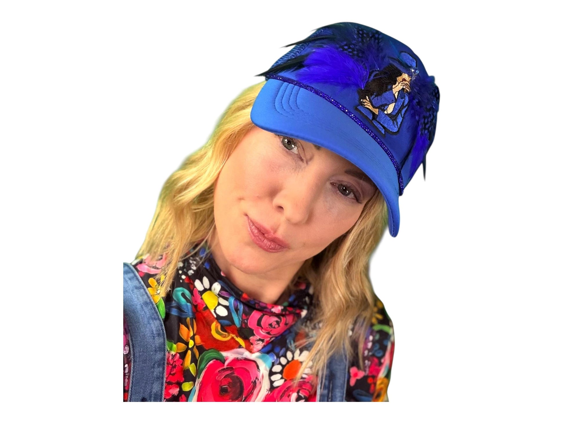 NEW Style Statement “Cigar Woman” Patchwork Jeweled Fashionable Avant-Garde Turcker Hat