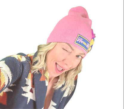 NEW Style Statement “HEY Girl HEY” Patchwork Jeweled Designer Winter Hat