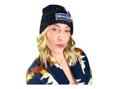 NEW Style Statement “HEY Girl HEY” Patchwork Jeweled Designer Winter Hat