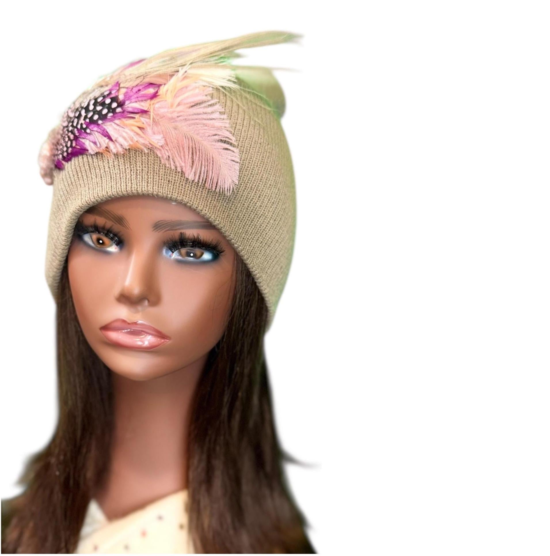 NEW Style Statement “Love Like JESUS” Patchwork Jeweled Designer Winter Hat