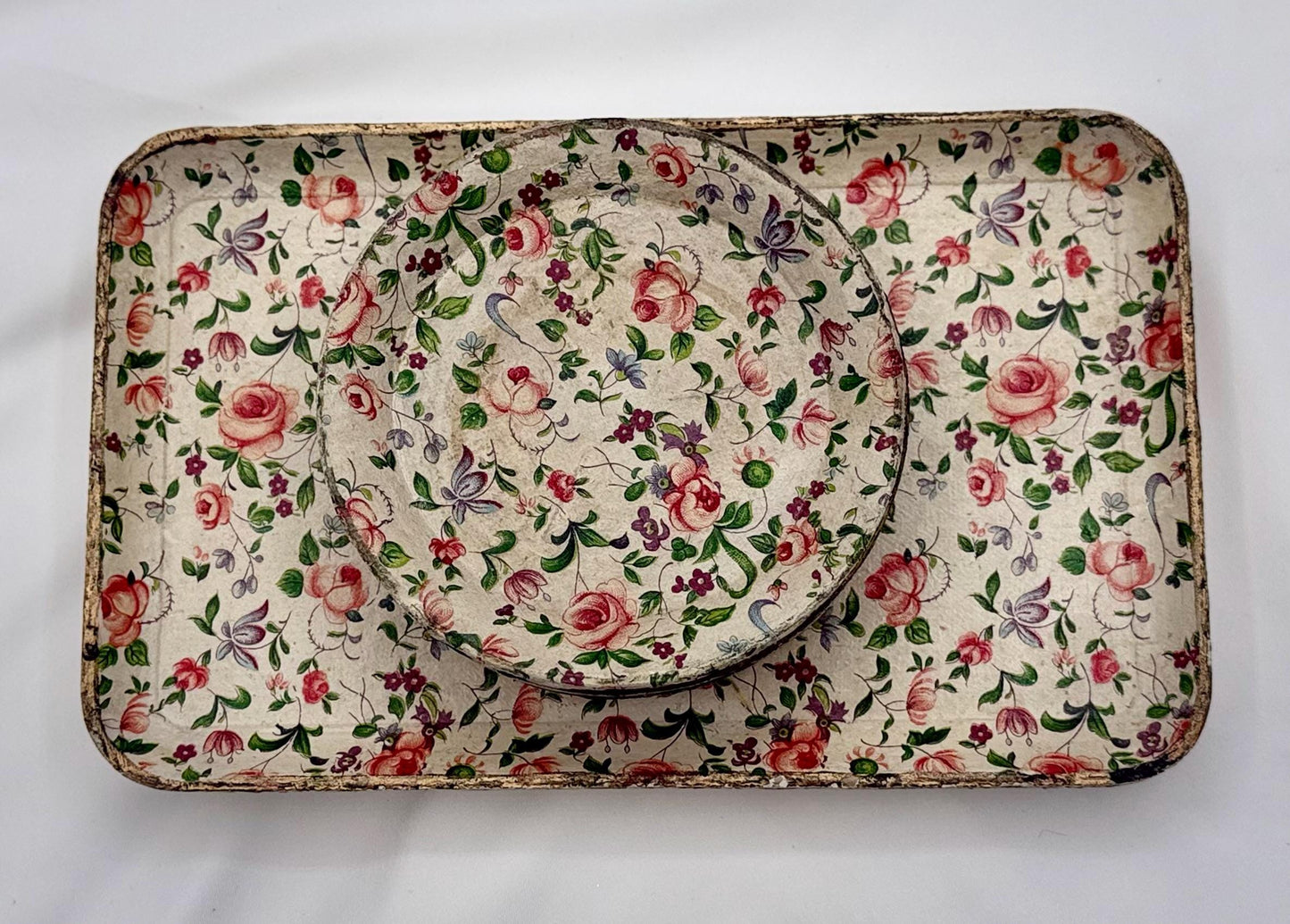 Vintage Alcohol Proof Paper Mache Tray - Made in Japan - MCM