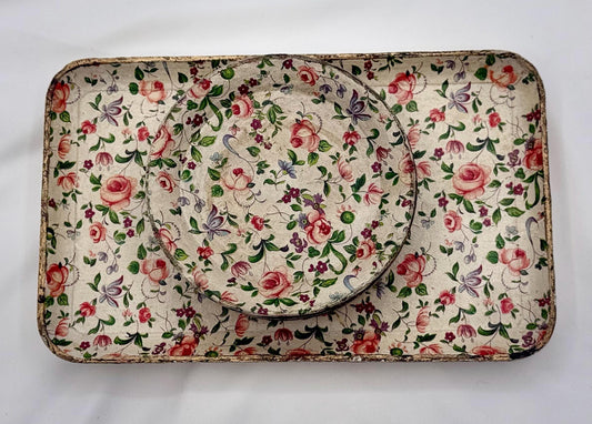 Vintage Alcohol Proof Paper Mache Tray - Made in Japan - MCM