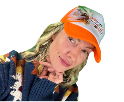 NEW Style Statement “Perfectly Imperfect” Patchwork Jeweled Trucker Hat
