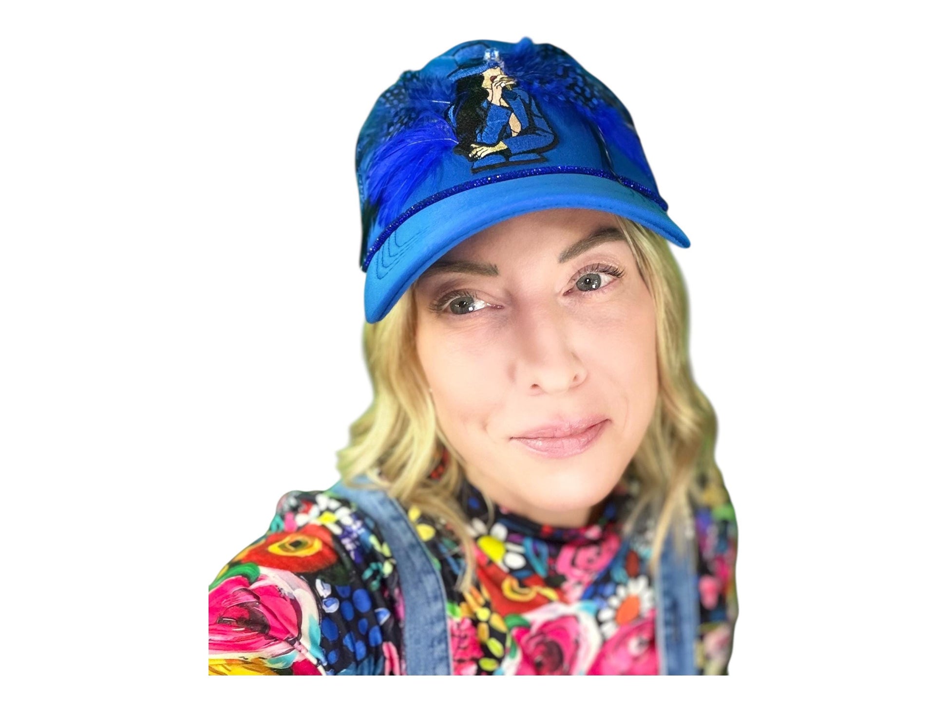 NEW Style Statement “Cigar Woman” Patchwork Jeweled Fashionable Avant-Garde Turcker Hat