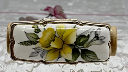 Vintage Rectangle Series of Statement Lipstick Holders with Flip-Up Mirror - Lip gloss travel carrier