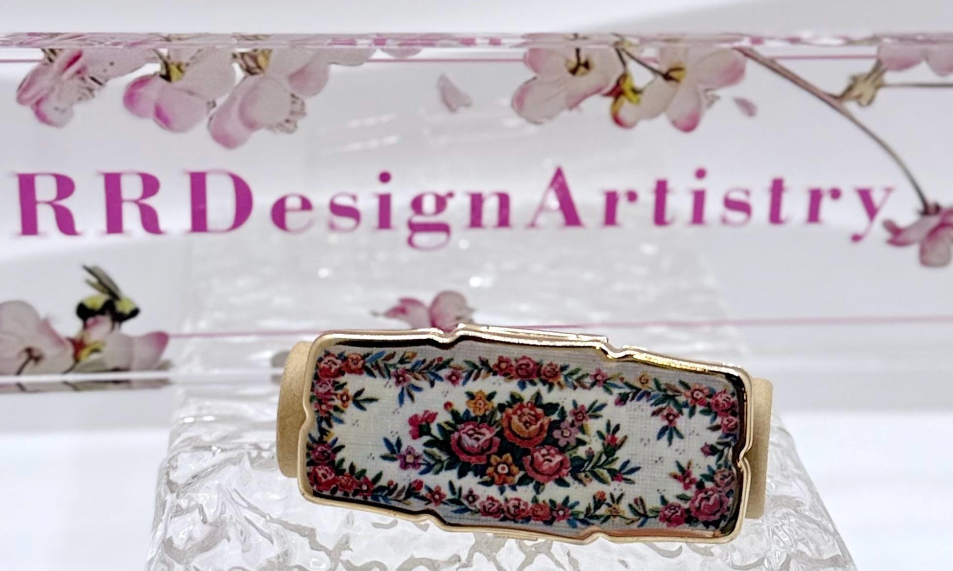 Vintage Rectangle Series of Statement Lipstick Holders with Flip-Up Mirror - Lip gloss travel carrier