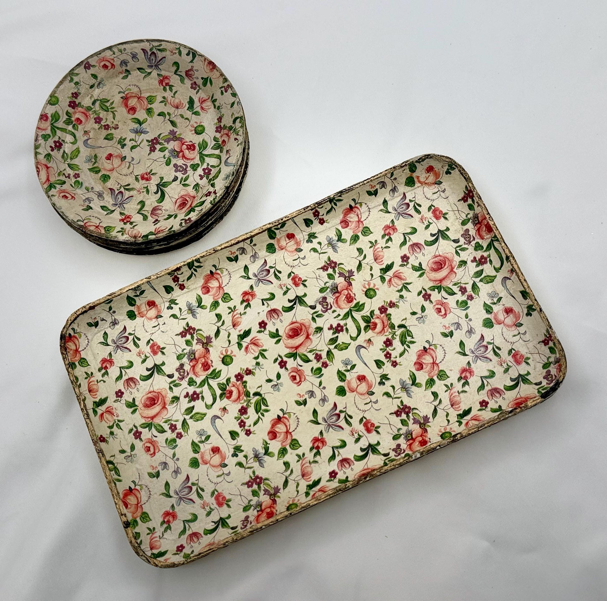 Vintage Alcohol Proof Paper Mache Tray - Made in Japan - MCM