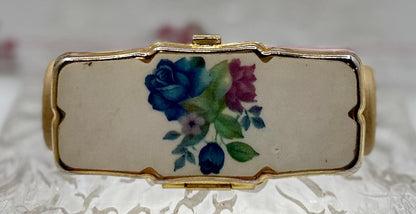 Vintage Rectangle Series of Statement Lipstick Holders with Flip-Up Mirror - Lip gloss travel carrier