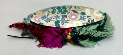 PEACOCK TRINKET DISH | HUNTER GREEN