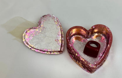 Trinket Keepsake Heart Dish - Red
